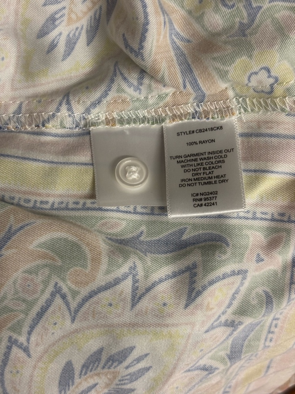 Sanctuary Pastel Floral Multi-Color Rayon Top - Picture 12 of 14